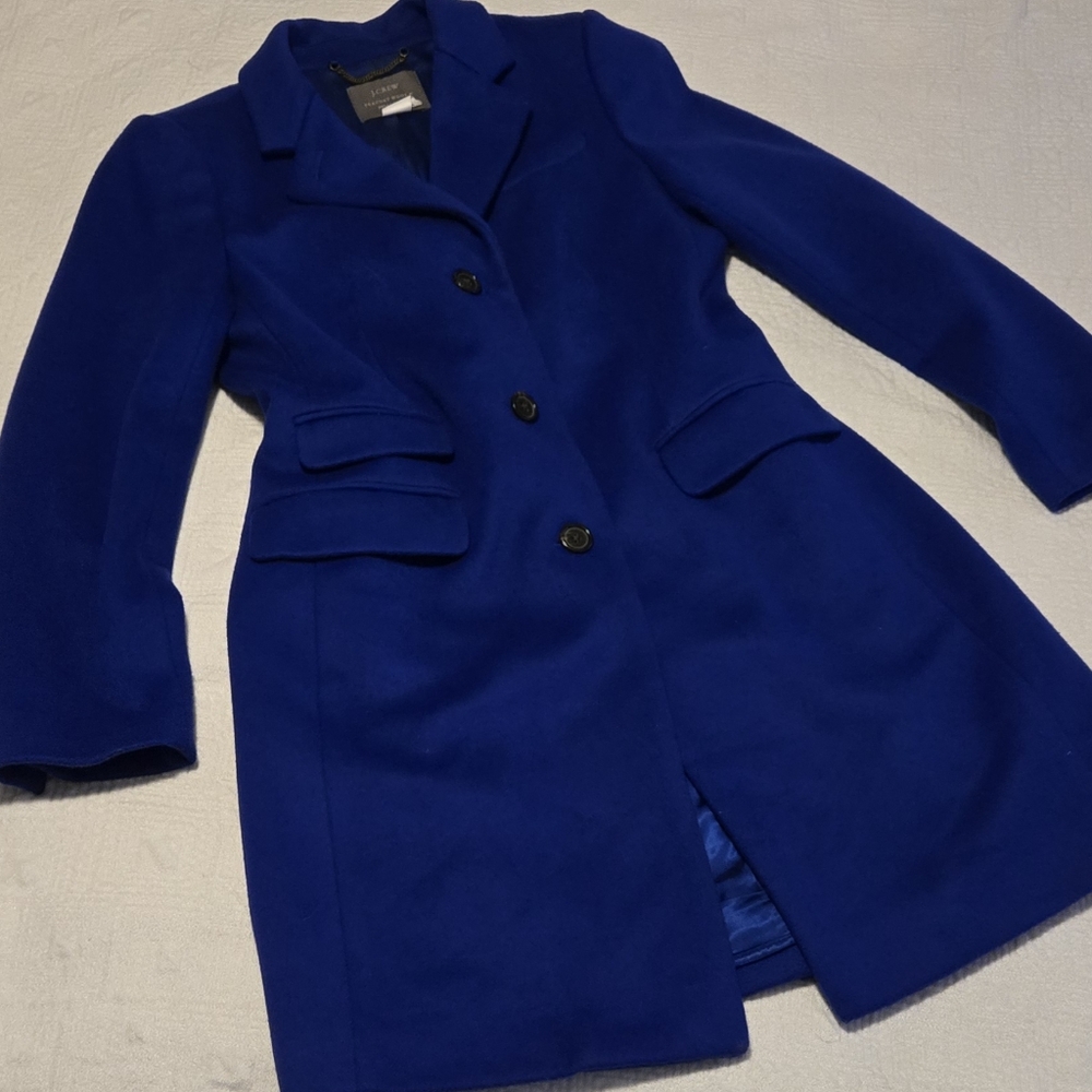 J. Crew 100% Wool by Nello Gori Peacoat, size 8